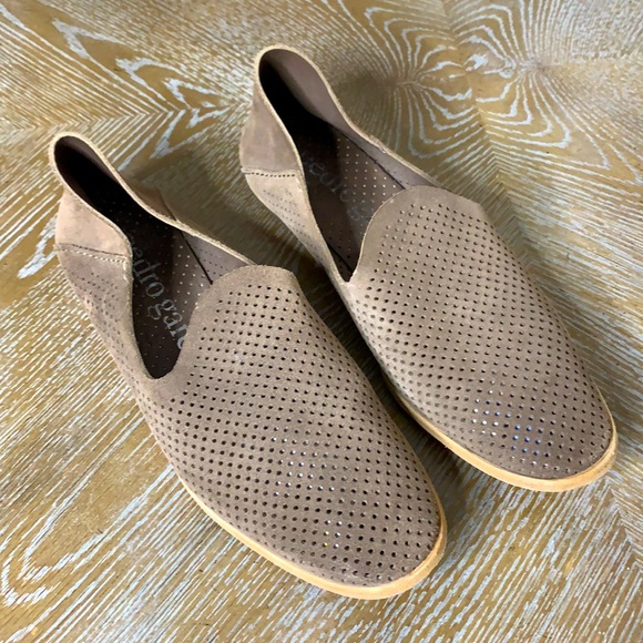 PEDRO GARCIA Yara Slip On ‘Perfed’ Suede Loafer Shoes 36.5